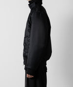 画像をギャラリービューアに読み込む, ato(アトウ)のSTAND COLLAR MA1 BLOUSON - BLACKの公式通販サイトsession福岡セレクトショップ
