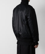 画像をギャラリービューアに読み込む, ato(アトウ)のSTAND COLLAR MA1 BLOUSON - BLACKの公式通販サイトsession福岡セレクトショップ
