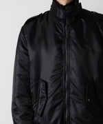 画像をギャラリービューアに読み込む, ato(アトウ)のSTAND COLLAR MA1 BLOUSON - BLACKの公式通販サイトsession福岡セレクトショップ
