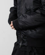 画像をギャラリービューアに読み込む, ato(アトウ)のSTAND COLLAR MA1 BLOUSON - BLACKの公式通販サイトsession福岡セレクトショップ
