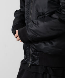 ato(アトウ)のSTAND COLLAR MA1 BLOUSON - BLACKの公式通販サイトsession福岡セレクトショップ