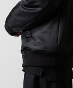 画像をギャラリービューアに読み込む, ato(アトウ)のSTAND COLLAR MA1 BLOUSON - BLACKの公式通販サイトsession福岡セレクトショップ
