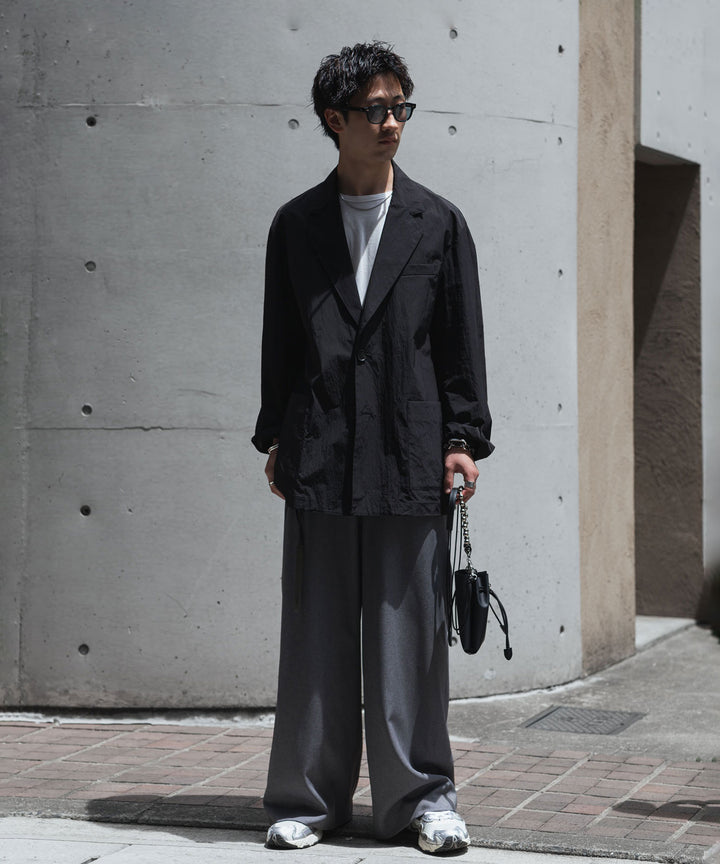 ssstein(シュタイン)の WINDPROOF NYLON SINGLE BREASTED JACKET - BLACKの公式通販サイトsession福岡セレクトショップ