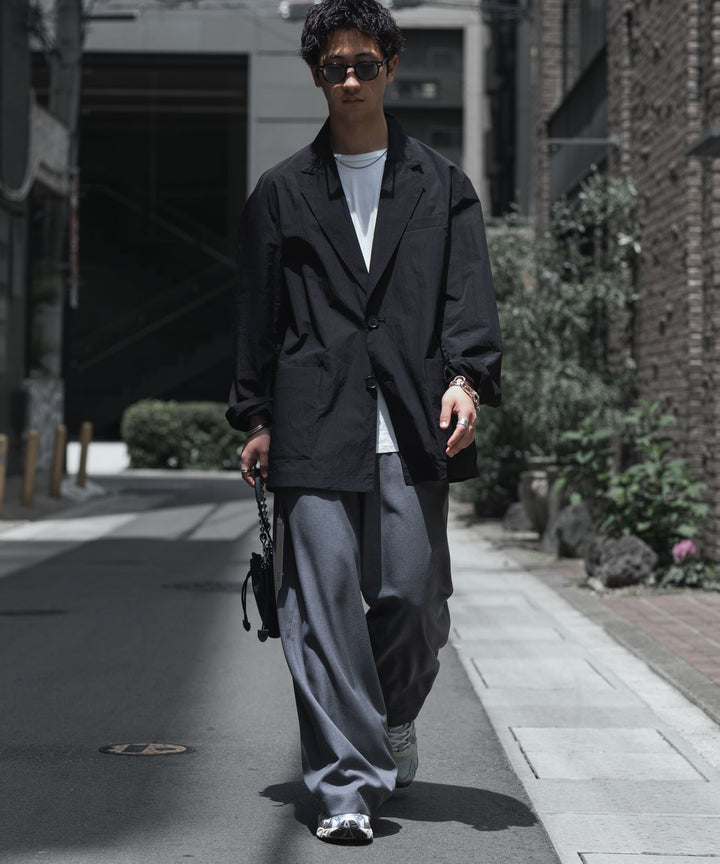 ssstein(シュタイン)の WINDPROOF NYLON SINGLE BREASTED JACKET - BLACKの公式通販サイトsession福岡セレクトショップ