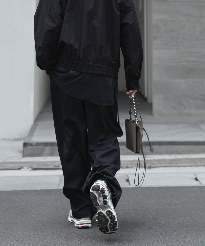 ato(アトウ)のRECYCLE POLYESTER WIDE PANTS - BLACKの公式通販サイトsession福岡セレクトショップ