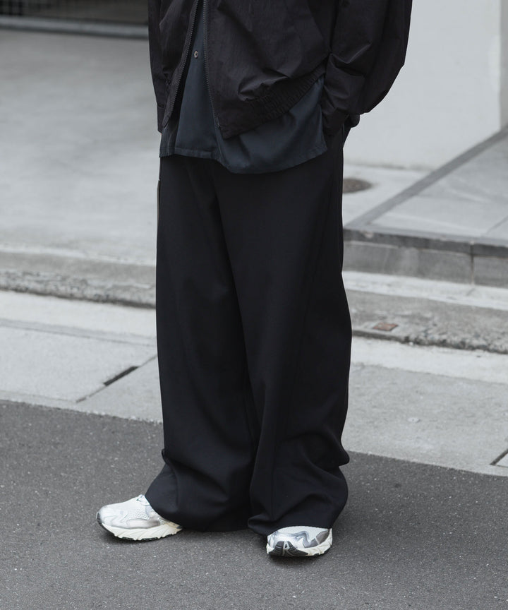 ato(アトウ)のRECYCLE POLYESTER WIDE PANTS - BLACKの公式通販サイトsession福岡セレクトショップ