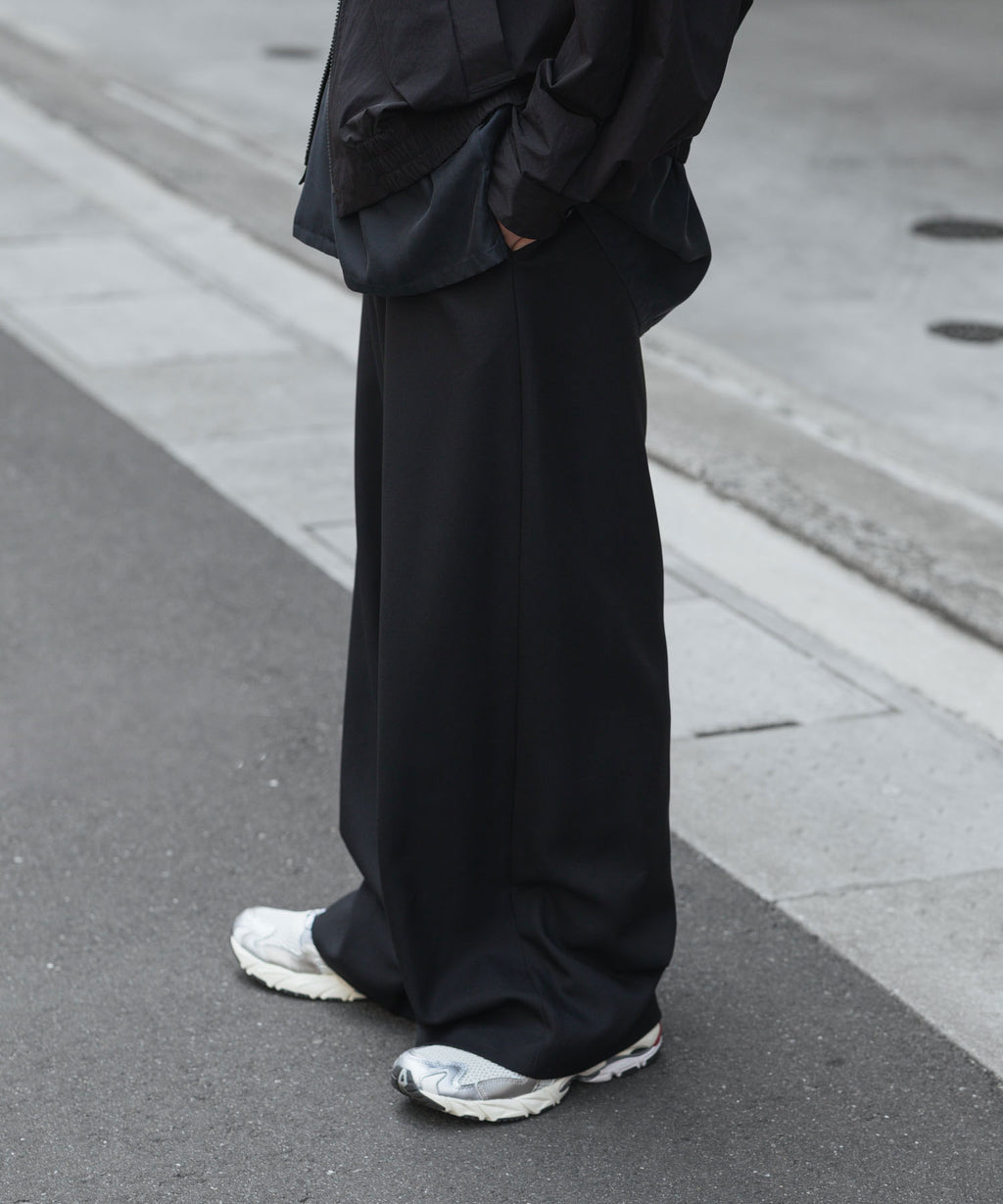 ato(アトウ)のRECYCLE POLYESTER WIDE PANTS - BLACKの公式通販サイトsession福岡セレクトショップ