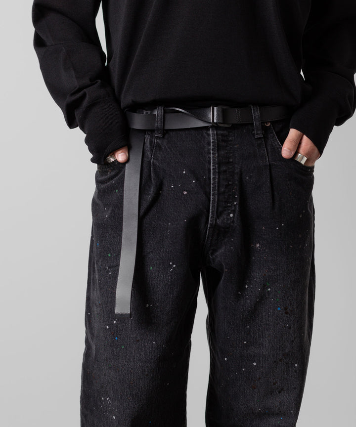 ssstein(シュタイン)の24AWコレクション VINTAGE REPRODUCTION SPLASHED DENIM JEANS - BLACK 公式通販サイトsession福岡セレクトショップ
