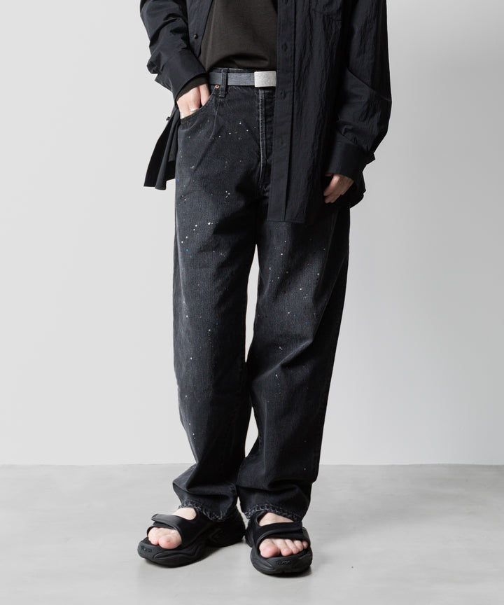ssstein(シュタイン)の24AWコレクション VINTAGE REPRODUCTION SPLASHED DENIM JEANS - BLACK 公式通販サイトsession福岡セレクトショップ