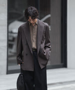 画像をギャラリービューアに読み込む, ssstein(シュタイン)のDOUBLE BREASTED BLAZER - GREY KHAKIの公式通販サイトsession福岡セレクトショップ
