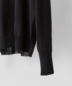 ssstein(シュタイン)の24AWコレクション WOOL SILK KNIT CREW NECK LS - BLACK 公式通販サイトsession福岡セレクトショップ