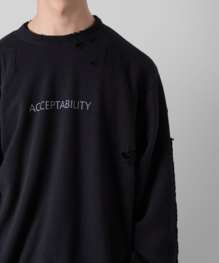 ssstein(シュタイン)の24AWコレクション OVERSIZED REBUILD SWEAT LS - DARK NAVY 公式通販サイトsession福岡セレクトショップ