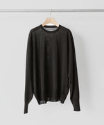 画像をギャラリービューアに読み込む, ssstein(シュタイン)の24AWコレクション WOOL SILK KNIT CREW NECK LS - MILITARY KHKAI 公式通販サイトsession福岡セレクトショップ
