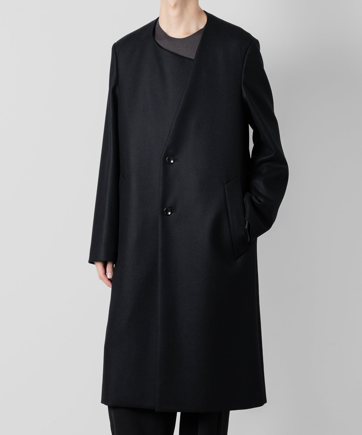 【LAD MUSICIAN】COLLARLESS CHESTER COAT