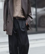 画像をギャラリービューアに読み込む, ssstein(シュタイン)のEASY LONG WIDE TROUSERS - BLACKの公式通販サイトsession福岡セレクトショップ
