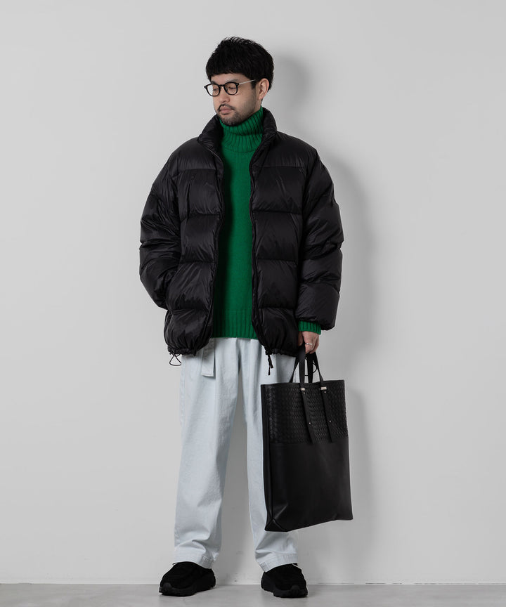 stein(シュタイン)のEX FINE LAMBS LOOSE HIGH NECK KNIT LSのGREEN