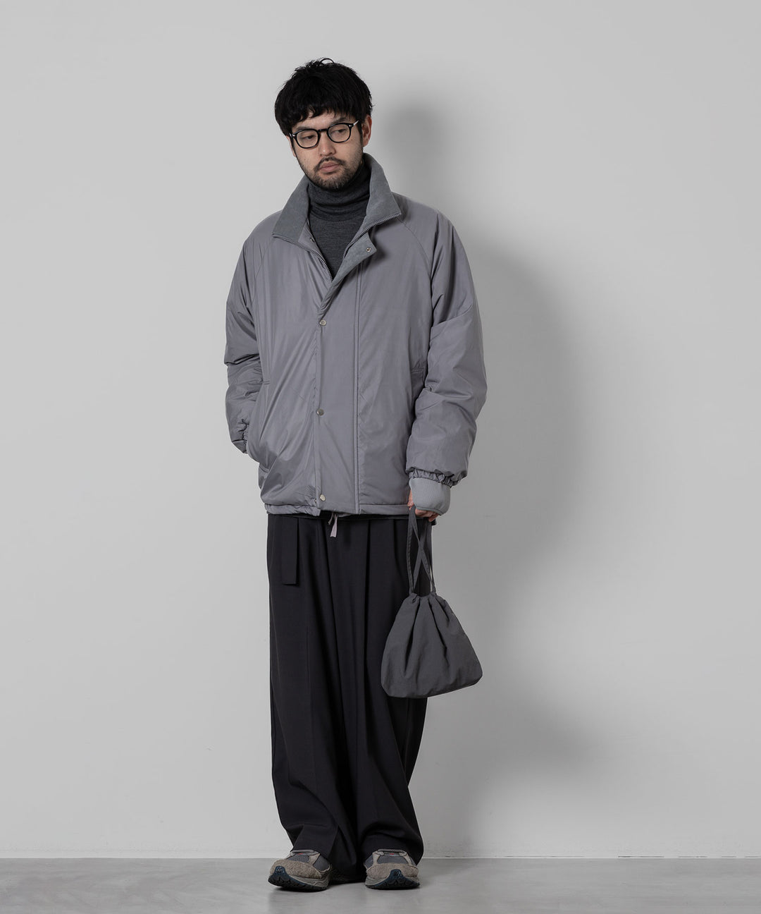 stein(シュタイン)の24SSコレクションPADDED BLOUSONのGREY公式通販サイトsession福岡セレクトショップ