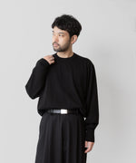 画像をギャラリービューアに読み込む, ssstein(シュタイン)の24AWコレクション WOOL SILK KNIT CREW NECK LS - BLACK 公式通販サイトsession福岡セレクトショップ
