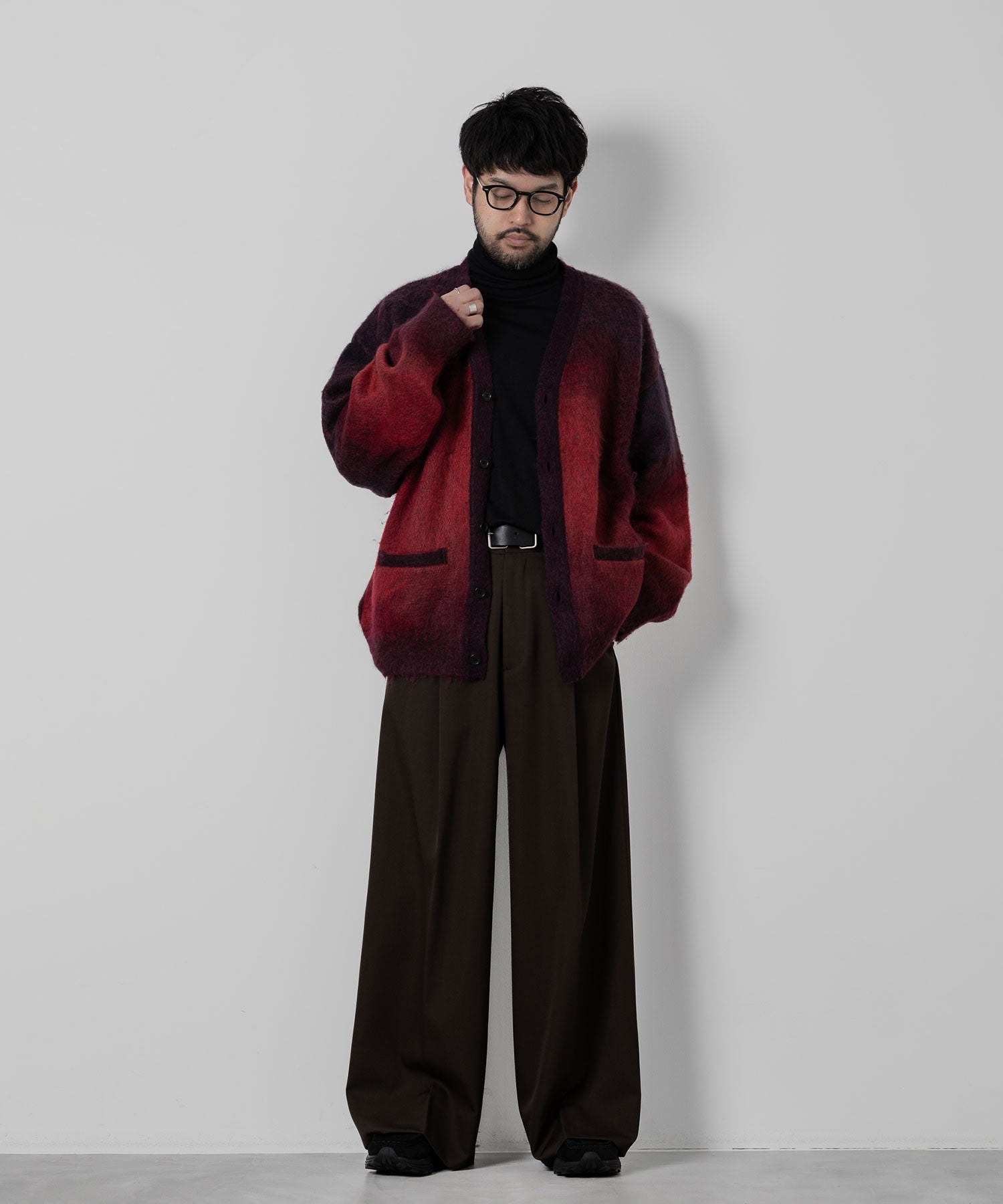 stein / シュタイン】GRADATION MOHAIR CARDIGAN - RED | 公式通販