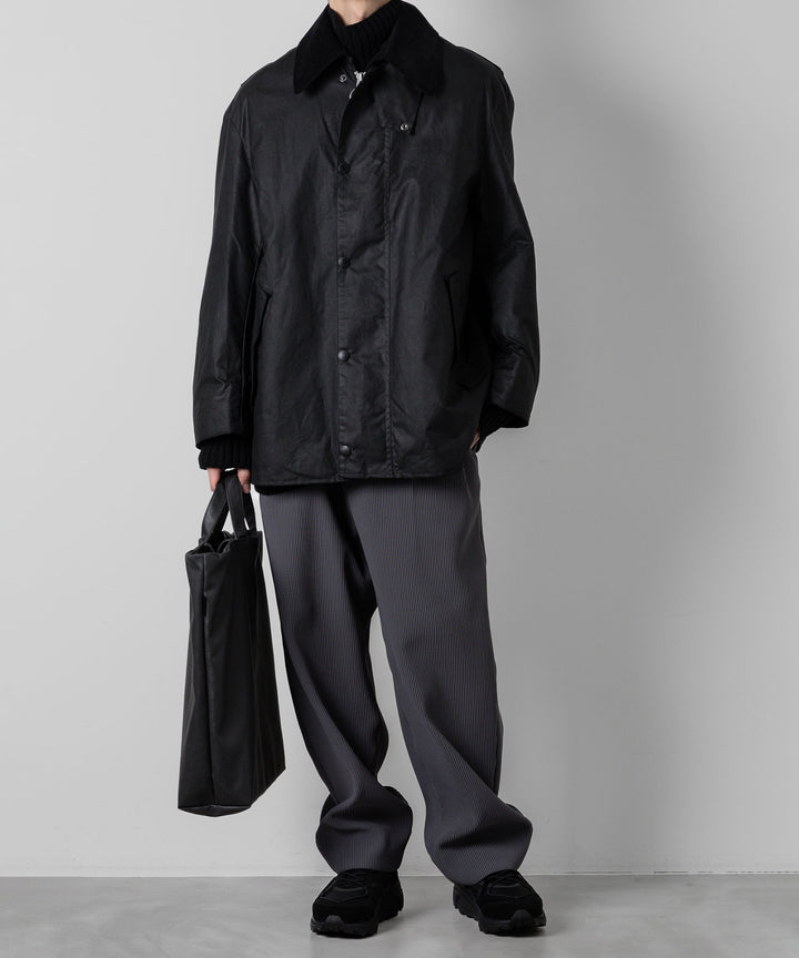 stein(シュタイン)のGRADATION PLEATS TWO TUCK TROUSERSのN.GREY
