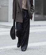 画像をギャラリービューアに読み込む, ssstein(シュタイン)のEASY LONG WIDE TROUSERS - BLACKの公式通販サイトsession福岡セレクトショップ
