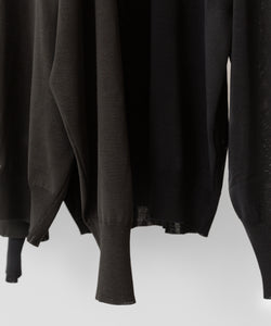 ssstein(シュタイン)の24AWコレクション WOOL SILK KNIT CREW NECK LS - BLACK 公式通販サイトsession福岡セレクトショップ