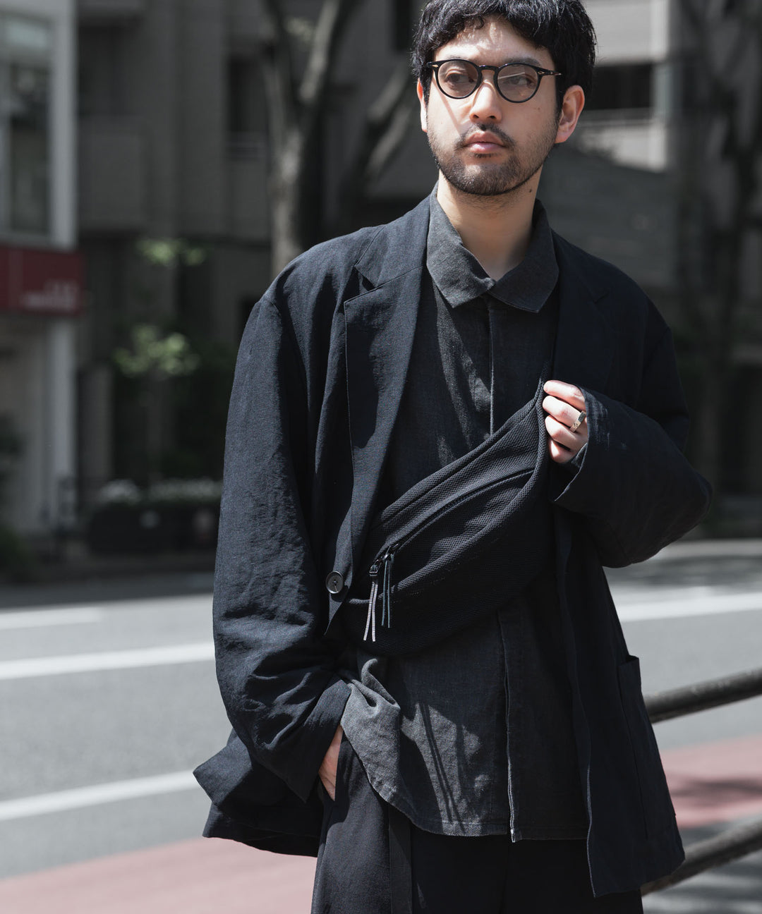 KaILI(カイリ)×awasaのCOTTON MESH WAIST POUCH - BLACKの公式通販サイトsession福岡セレクトショップ