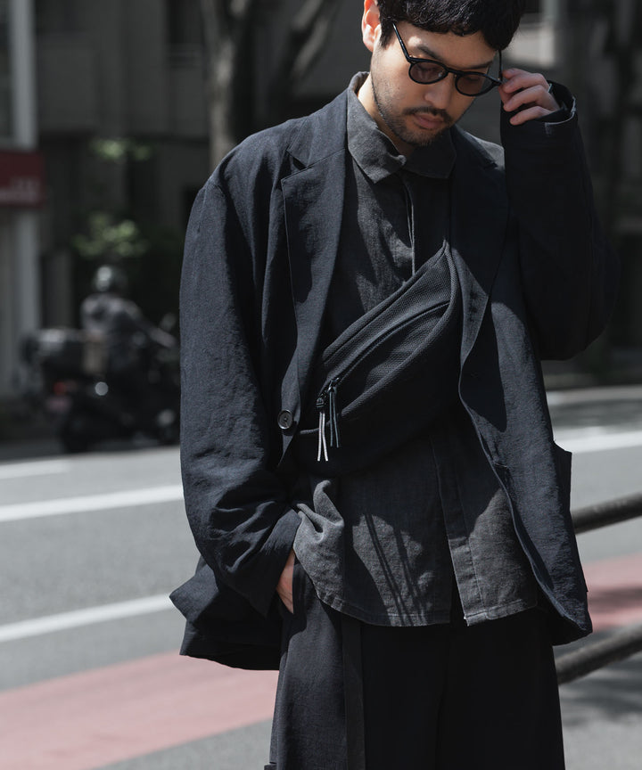 ssstein(シュタイン)のLI/NY POPLIN SINGLE BREASTED JACKET - BLACKの公式通販サイトsession福岡セレクトショップ
