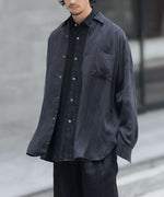 画像をギャラリービューアに読み込む, ssstein(シュタイン)のCUPRO FIBRIL OVERSIZED LS SHIRT - CHARCOALの公式通販サイトsession福岡セレクトショップ
