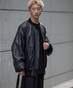 画像をギャラリービューアに読み込む, ssstein(シュタイン)の24AWコレクション LEATHER FLIGHT JACKET - DARK CHARCOAL 公式通販サイトsession福岡セレクトショップ
