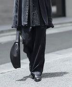 画像をギャラリービューアに読み込む, ssstein(シュタイン)のLIGHT LINEN WIDE EASY TROUSERS - BLACKの公式通販サイトsession福岡セレクトショップ
