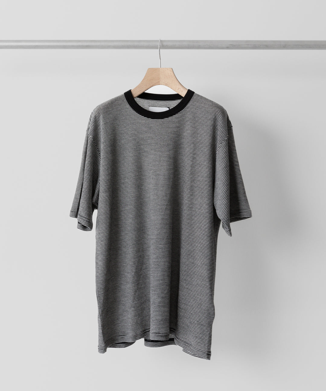 ssstein(シュタイン)の24AWコレクション STRIPED WOOL OVERSIZED SHORT SLEEVE TEE - BLACK 公式通販サイトsession福岡セレクトショップ