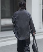 画像をギャラリービューアに読み込む, ssstein(シュタイン)のCUPRO FIBRIL OVERSIZED LS SHIRT - CHARCOALの公式通販サイトsession福岡セレクトショップ
