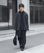 画像をギャラリービューアに読み込む, ssstein(シュタイン)のLIGHT LINEN WIDE EASY TROUSERS - BLACKの公式通販サイトsession福岡セレクトショップ
