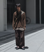 画像をギャラリービューアに読み込む, CODA コーダ BROWN SHRUNKEN V-NECK PULLOVERのBROWN 公式通販サイトsession福岡セレクトショップ
