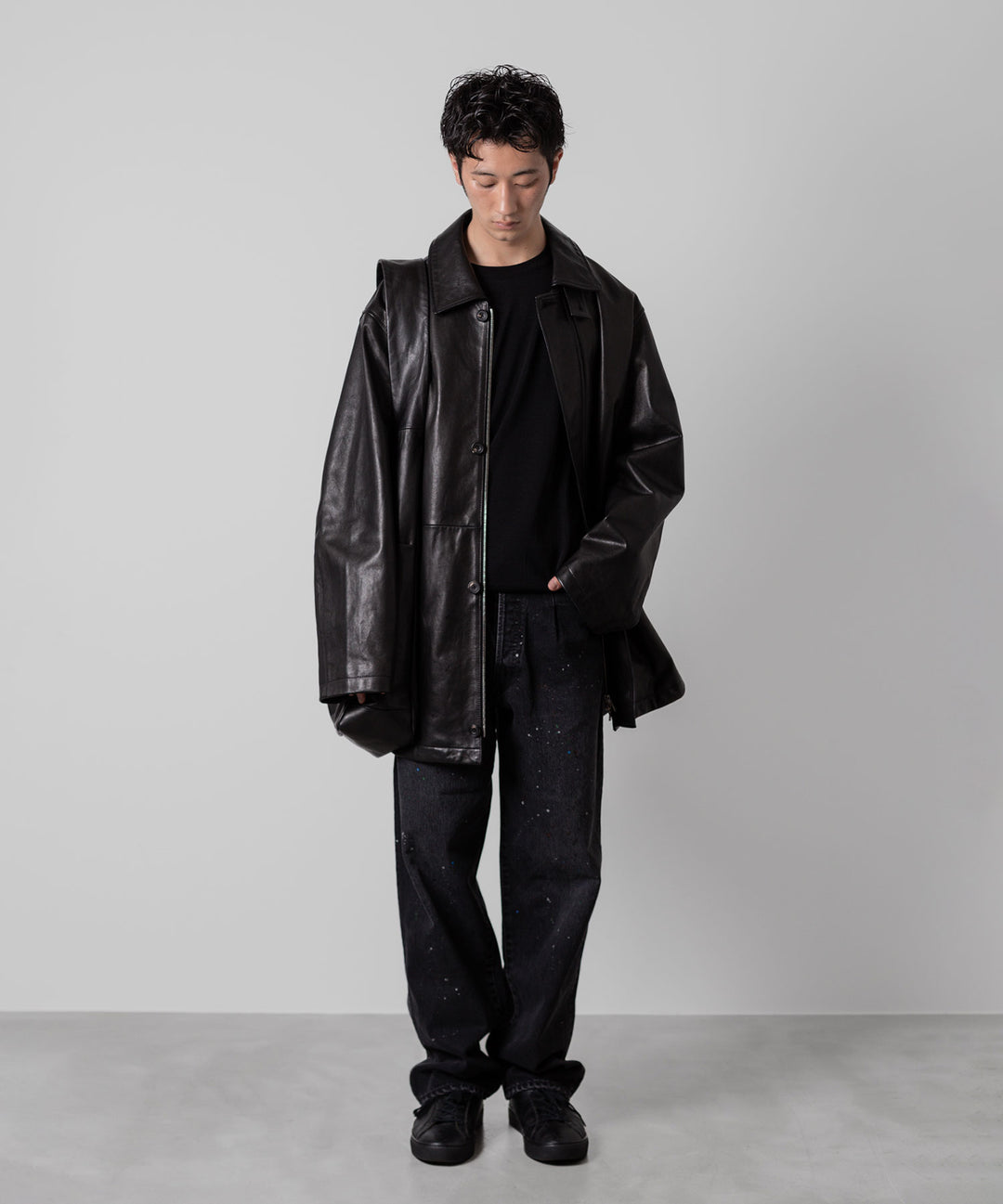 ssstein(シュタイン)の24AWコレクション VINTAGE REPRODUCTION SPLASHED DENIM JEANS - BLACK 公式通販サイトsession福岡セレクトショップ