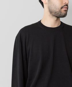 ssstein(シュタイン)の24AWコレクション WOOL SILK KNIT CREW NECK LS - BLACK 公式通販サイトsession福岡セレクトショップ