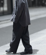画像をギャラリービューアに読み込む, ssstein(シュタイン)のLIGHT LINEN WIDE EASY TROUSERS - BLACKの公式通販サイトsession福岡セレクトショップ
