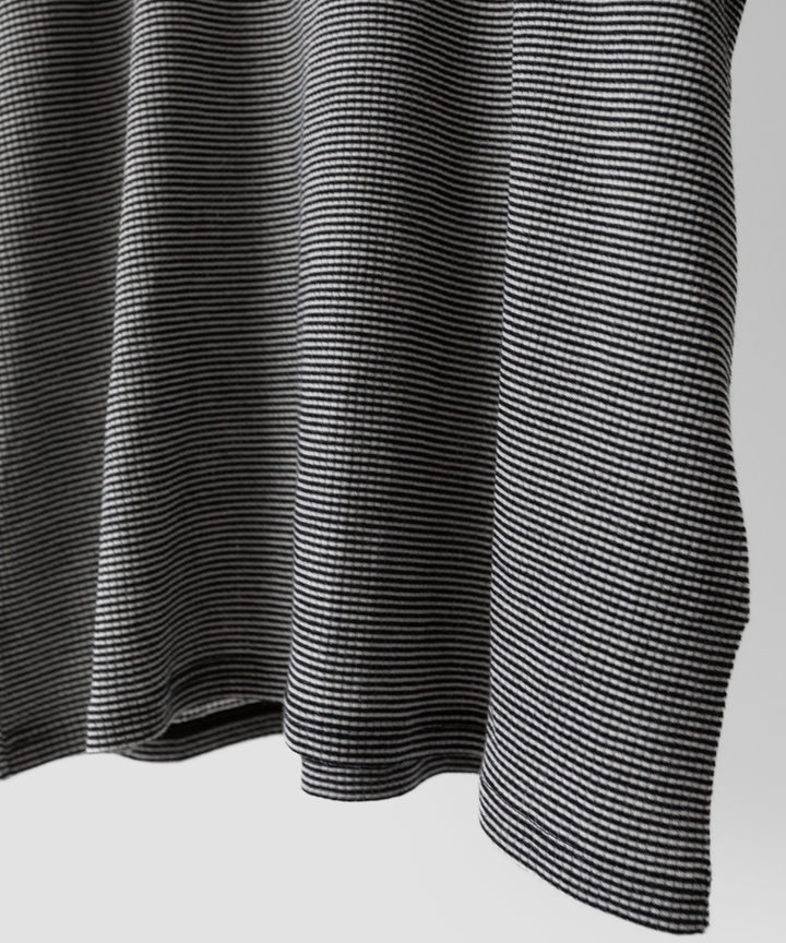 ssstein(シュタイン)の24AWコレクション STRIPED WOOL OVERSIZED SHORT SLEEVE TEE - BLACK 公式通販サイトsession福岡セレクトショップ