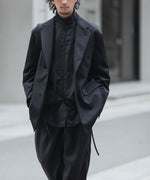 画像をギャラリービューアに読み込む, ssstein(シュタイン)のOVERSIZED SINGLE BREASTED LONG JACKET - BLACKの公式通販サイトsession福岡セレクトショップ

