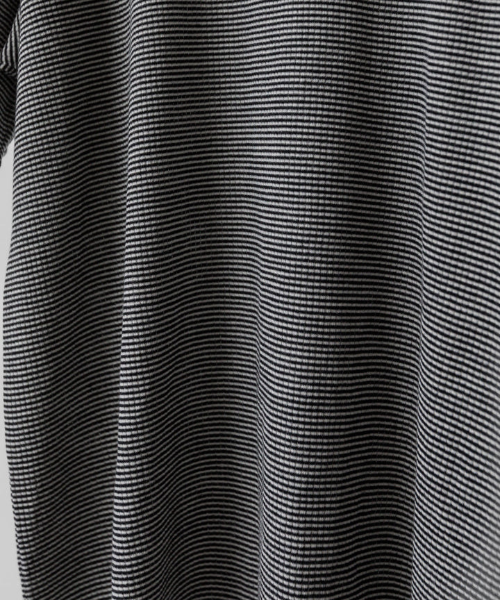 ssstein(シュタイン)の24AWコレクション STRIPED WOOL OVERSIZED SHORT SLEEVE TEE - BLACK 公式通販サイトsession福岡セレクトショップ