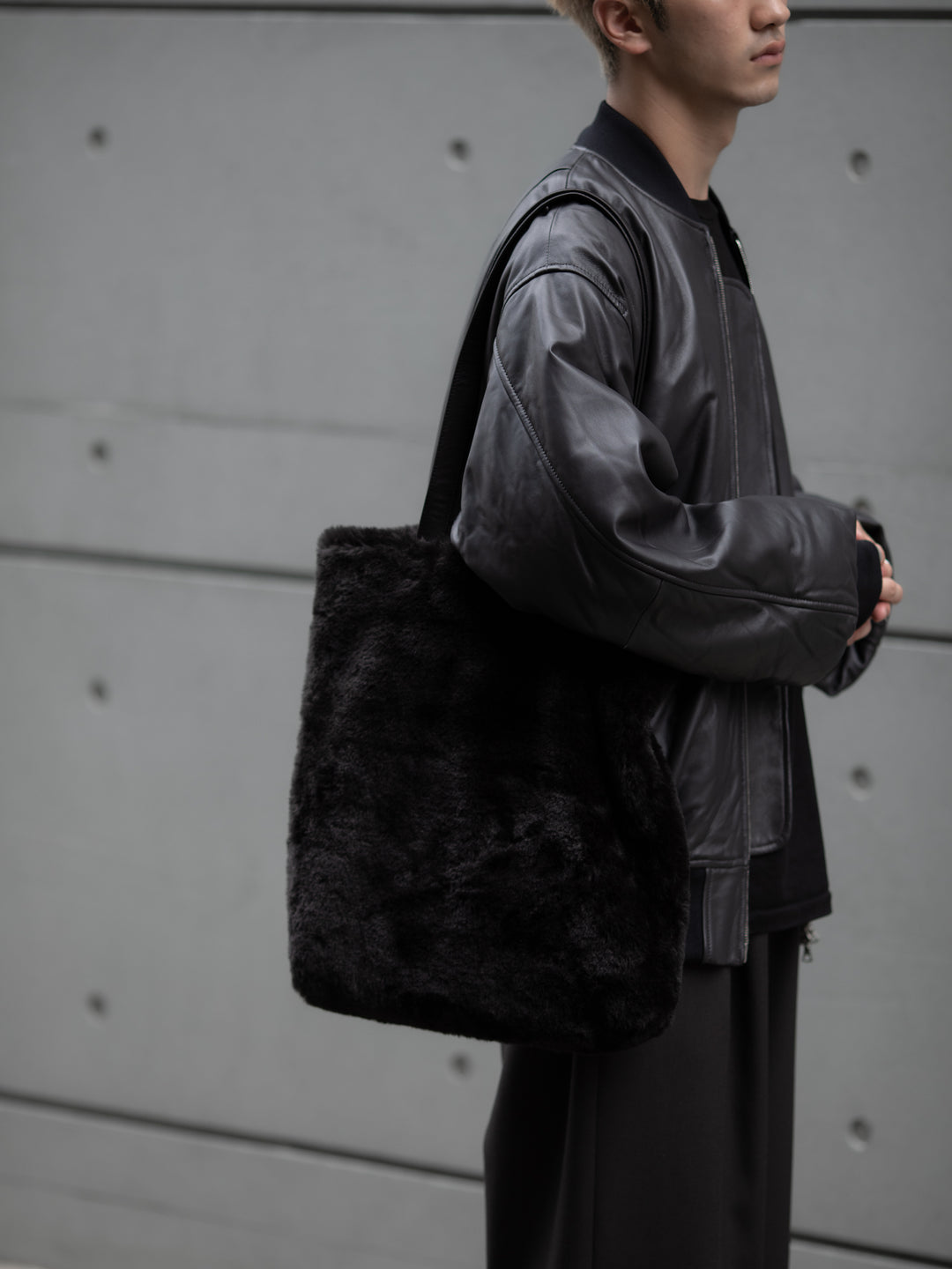 ssstein(シュタイン)の24AWコレクション ACRYLIC FUR TOTE BAG - BLACK 公式通販サイトsession福岡セレクトショップ