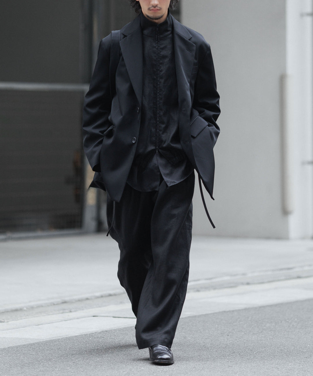 ssstein(シュタイン)のCUPRO FIBRIL OVERSIZED LS SHIRT - CHARCOALの公式通販サイトsession福岡セレクトショップ