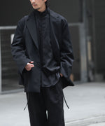 画像をギャラリービューアに読み込む, ssstein(シュタイン)のOVERSIZED SINGLE BREASTED LONG JACKET - BLACKの公式通販サイトsession福岡セレクトショップ
