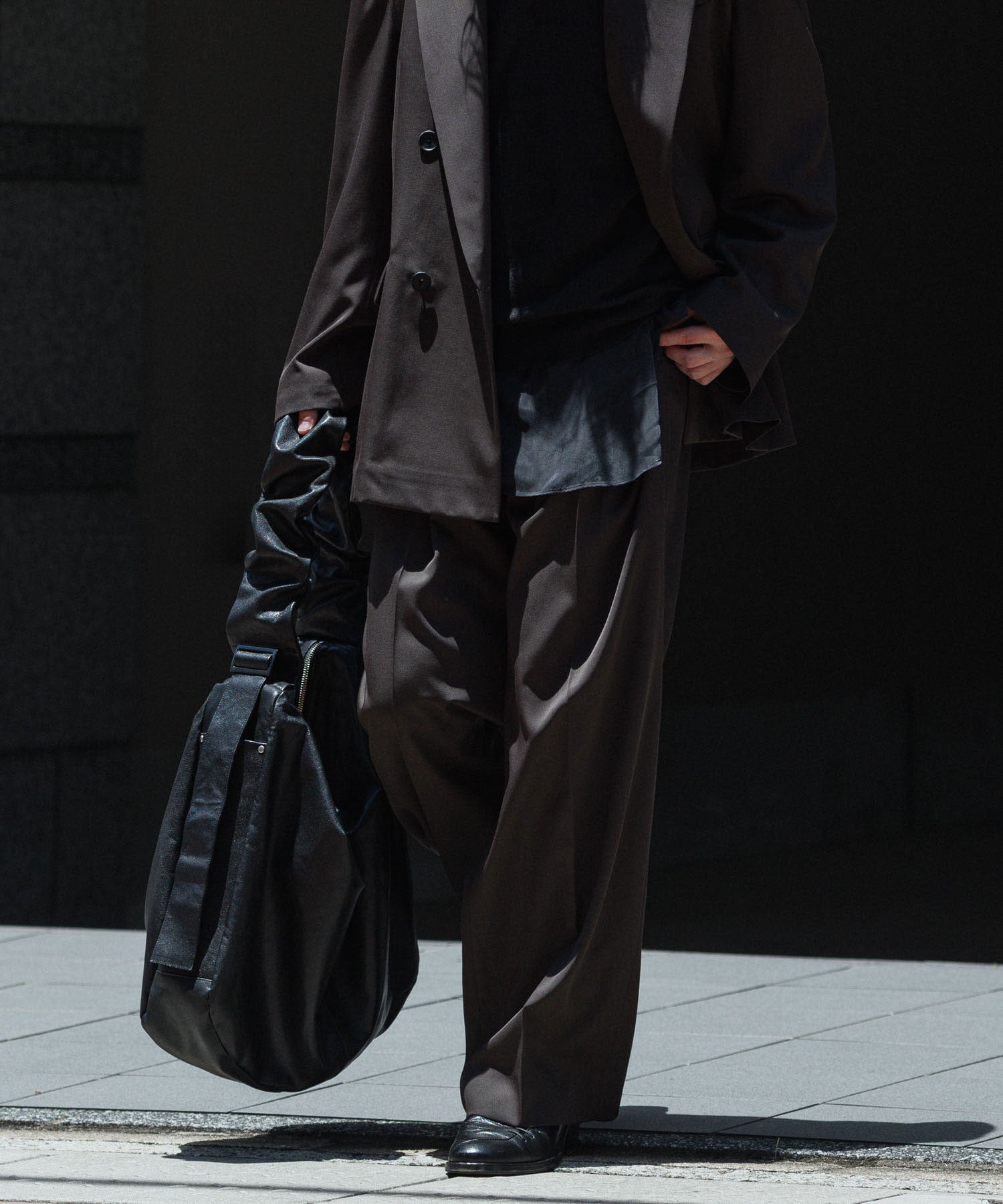 ssstein / シュタイン】EASY LONG WIDE TROUSERS - GREY KHAKI | 公式