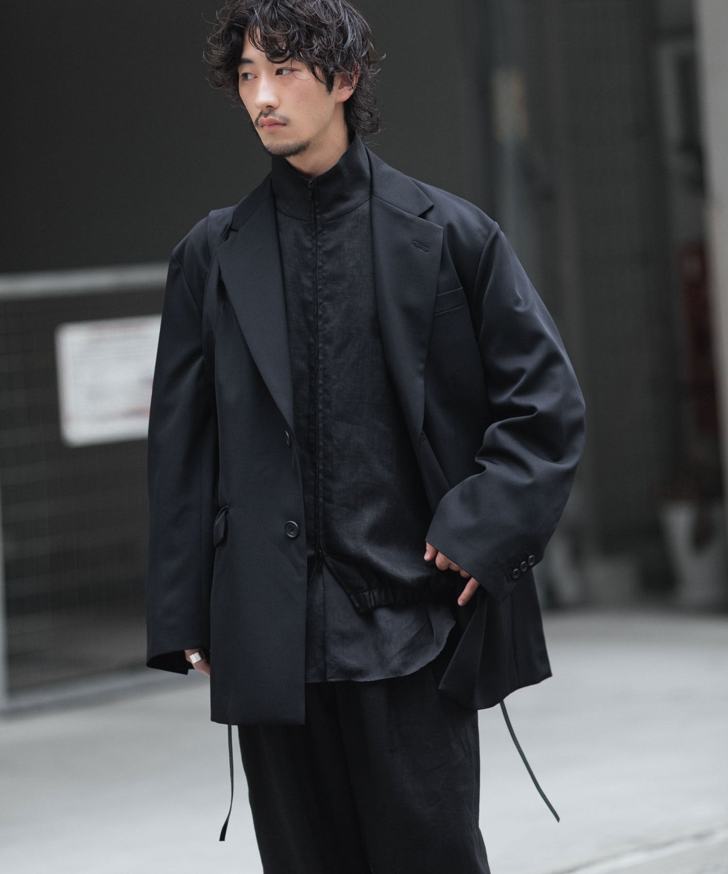 ssstein / シュタイン】OVERSIZED SINGLE BREASTED LONG JACKET