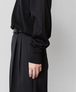 ssstein(シュタイン)の24AWコレクション WOOL SILK KNIT CREW NECK LS - BLACK 公式通販サイトsession福岡セレクトショップ