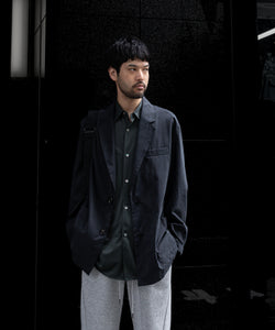 ssstein(シュタイン)の24AWコレクション SILK NYLON SINGLE BREASTED JACKET - BLACK 公式通販サイトsession福岡セレクトショップ