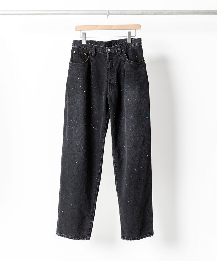 ssstein(シュタイン)の24AWコレクション VINTAGE REPRODUCTION SPLASHED DENIM JEANS - BLACK 公式通販サイトsession福岡セレクトショップ