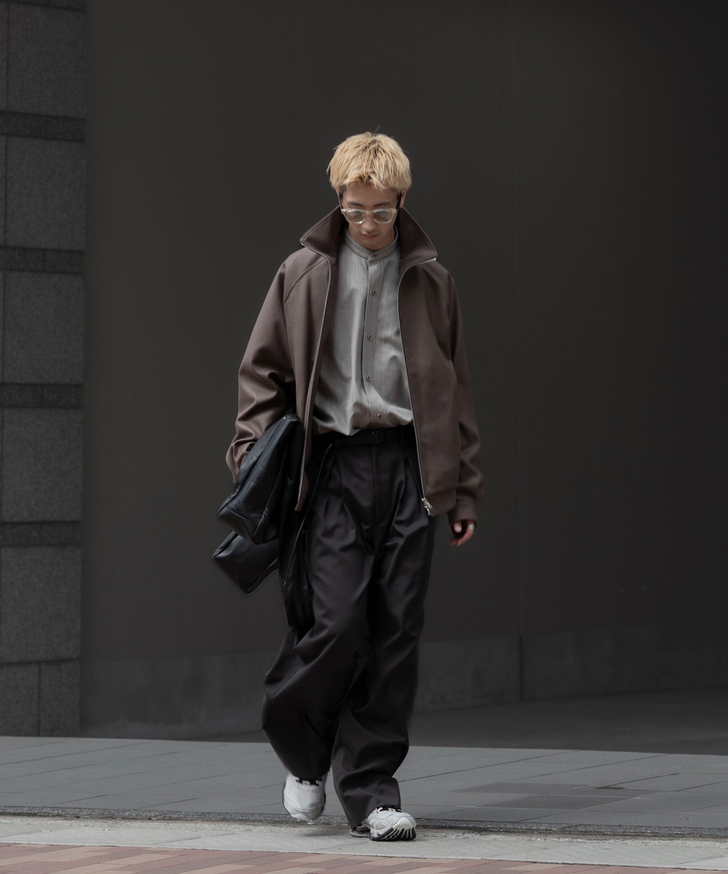 ssstein(シュタイン)の24AWコレクション MELTON ZIP UP BLOUSON - DARK GREIGE 公式通販サイトsession福岡セレクトショップ